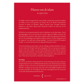 Boekcover met Nederlandse tekst van Pilaren van de Islam, inclusief Qadi Iyat, meesterwerk binnen